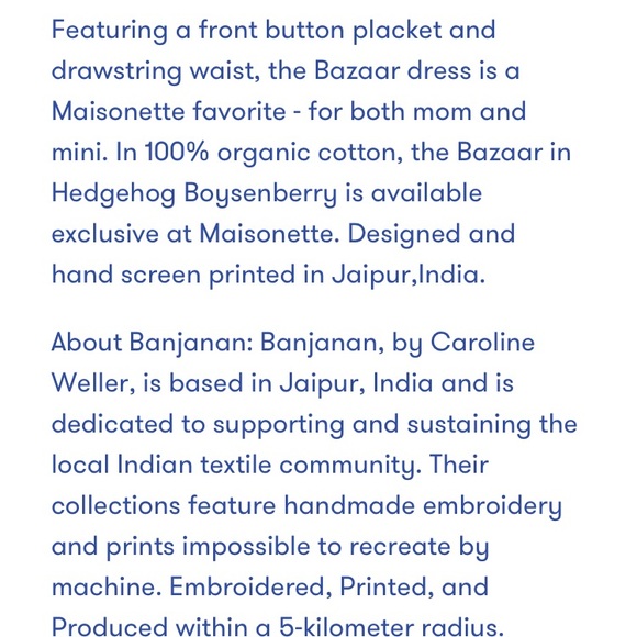 Banjanan Bazaar Midi Dress. Size Small - Picture 6 of 15